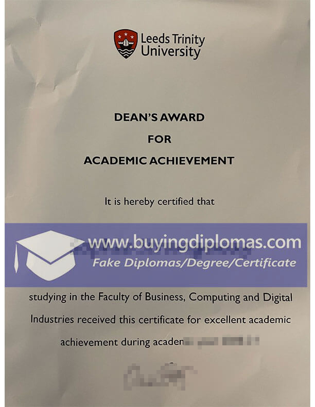 How to Buy Leeds Trinity University fake certificate Online?