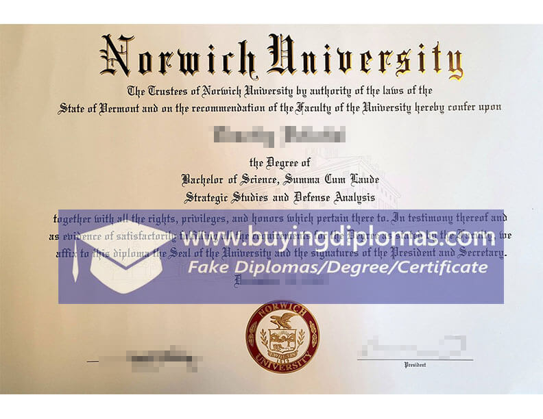 Can we buy Norwich University fake degree for getting job? 