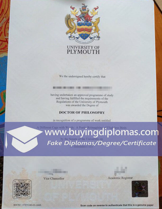 Fastest ways to buy a University of Plymouth fake degree online.