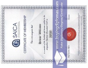 Why not buy a SAICA fake certificate online?