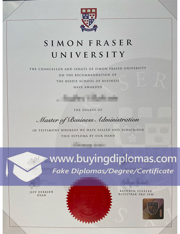 Purchase a SFU fake degree.