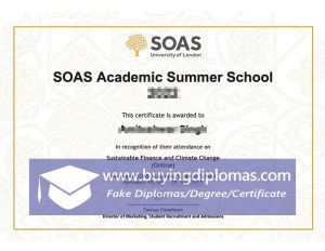 Quickly order a SOAS fake degree.