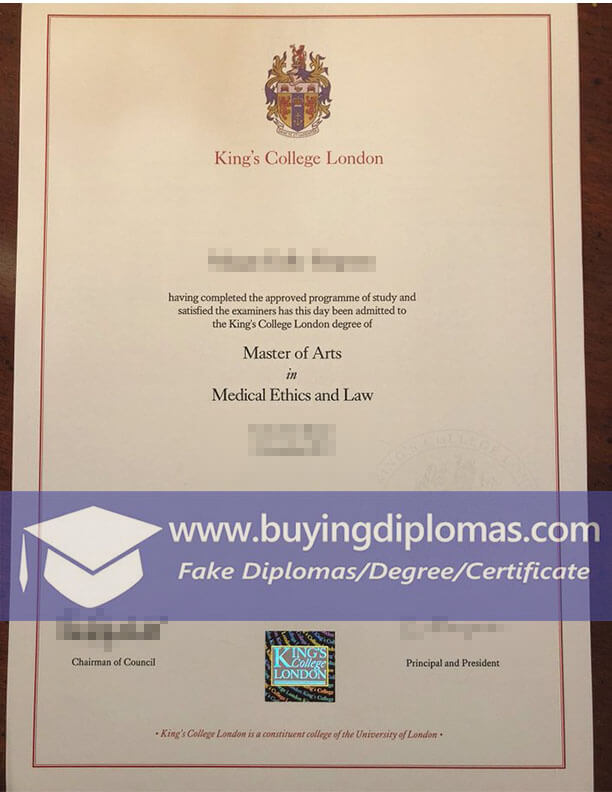 Where Fast to Order KCL Fake Degree Cert?